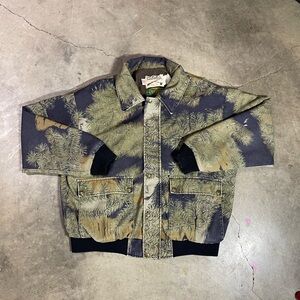 Cabela's Green and Black Camouflage Jacket